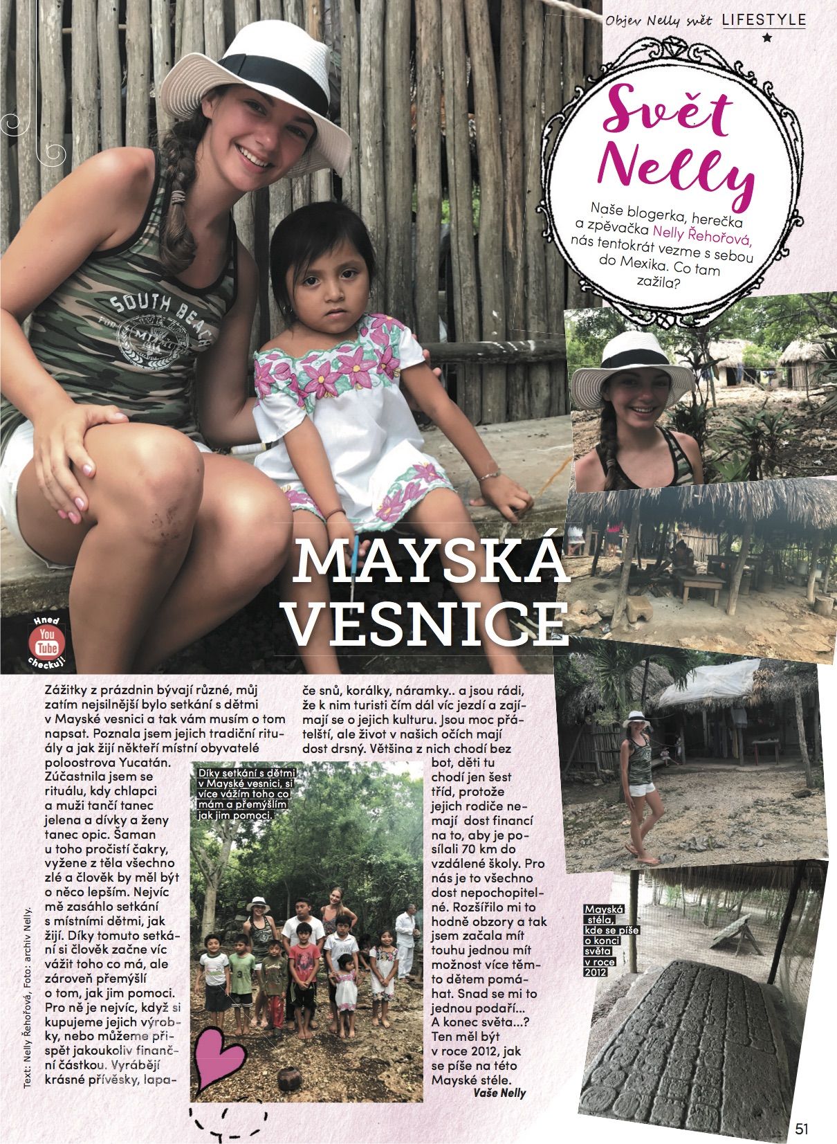 Setkání s dětmi v Mayské vesnici