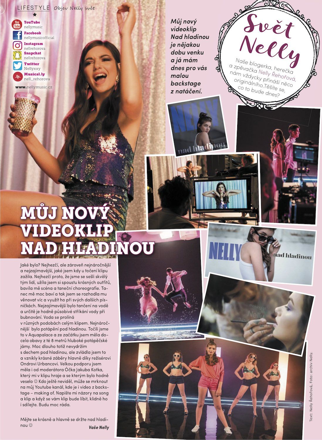 Jaké bylo natáčení klipu Nad hladinou?